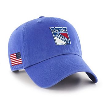 Unisex '47 Blue New York Rangers Heritage Flag Clean Up Adjustable Hat