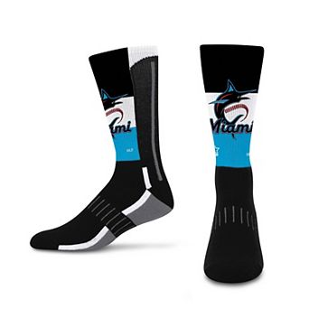 Youth Starter Black Miami Marlins Phenom Neo Streak Socks