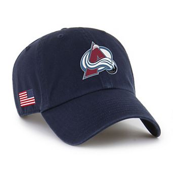 Unisex '47 Navy Colorado Avalanche Heritage Flag Clean Up Adjustable Hat