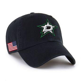 Unisex '47 Black Dallas Stars Heritage Flag Clean Up Adjustable Hat