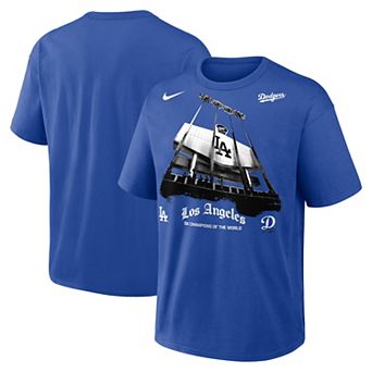 Men's Nike Royal Los Angeles Dodgers 9x Champions of the World Local Max90 T-Shirt