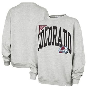 Women's '47 Heather Gray Colorado Avalanche Arched Icon Oversized Sweatshirt