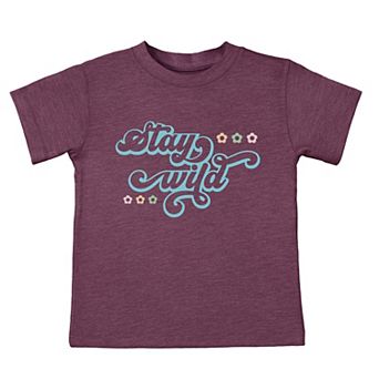 Stay Wild Retro - Toddler Short Sleeve Graphic T-Shirt