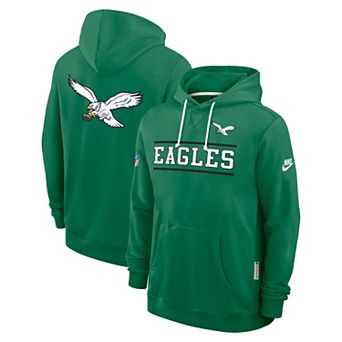 Men's Nike Kelly Green Philadelphia Eagles Standard Issue Replay Officials Alternate Dri-FIT Hoodie