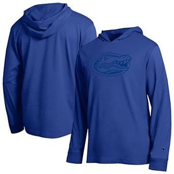 Men's Champion Royal Florida Gators Tonal All-Star Long Sleeve Hooded T-Shirt