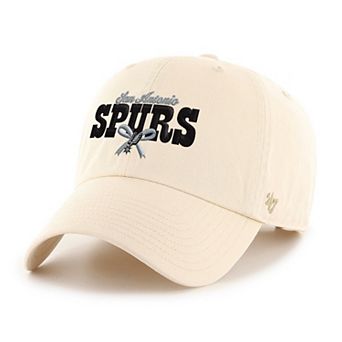 Women's '47 Natural San Antonio Spurs Bow Stack Clean Up Adjustable Hat