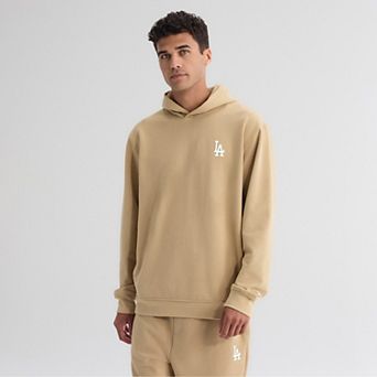 Men's Fanatics Khaki Los Angeles Dodgers Clutch Tri-Blend Hoodie