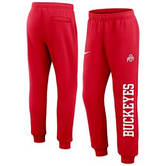 Men's Nike Scarlet Ohio State Buckeyes Primetime Club Fleece Joggers