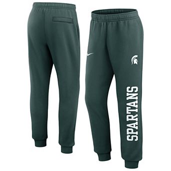 Men's Nike Green Michigan State Spartans Primetime Club Fleece Joggers