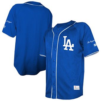 Men's Stitches Royal Los Angeles Dodgers Team Color Full-Button Fashion Jersey