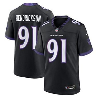 Men's Nike Trey Hendrickson Black Baltimore Ravens Alternate Game Jersey