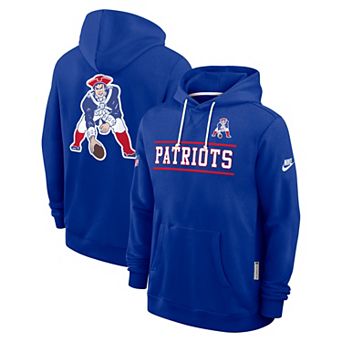 Men's Nike Royal New England Patriots Standard Issue Replay Officials Alternate Dri-FIT Hoodie