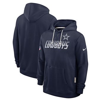 Men's Nike Navy Dallas Cowboys Sideline Standard Issue Top Prospect Dri-FIT Hoodie