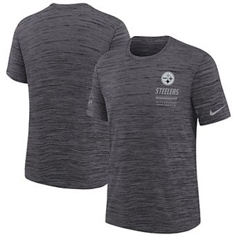 Youth Nike Black Pittsburgh Steelers Sideline Velocity Dri-FIT T-Shirt