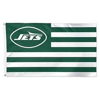 WinCraft New York Jets 3' x 5' Single-Sided Deluxe Patriotic Stars & Stripes Flag