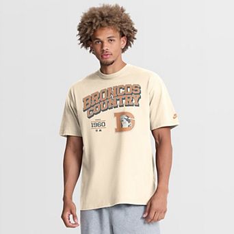 Men's Nike Natural Denver Broncos Vintage Mod Blown Away Max90 T-Shirt