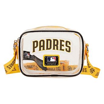 Loungefly San Diego Padres Clear All Over Logo Crossbody Bag