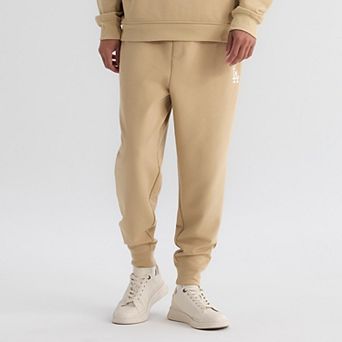 Men's Fanatics Khaki Los Angeles Dodgers Clutch Fleece Joggers
