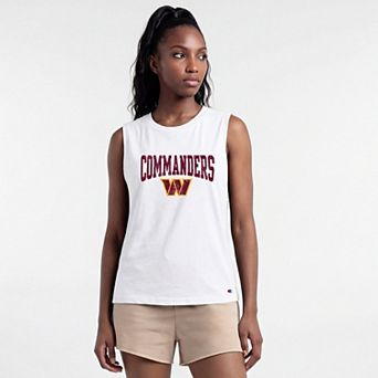 Women's Champion White Washington Commanders Muscle Tank Top