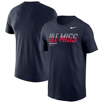 Men's Nike Navy Ole Miss Rebels 2026 Sideline Wordmark Legend Dri-FIT T-Shirt