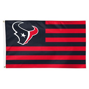 WinCraft Houston Texans 3' x 5' Single-Sided Deluxe Patriotic Stars & Stripes Flag