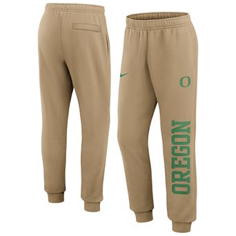Men's Nike Beige Oregon Ducks Primetime Club Fleece Joggers