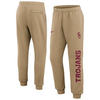Men's Nike Beige USC Trojans Primetime Club Fleece Joggers