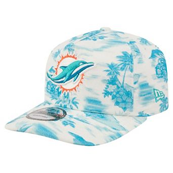 Men's New Era White Miami Dolphins Tropics 19TWENTY Adjustable Hat