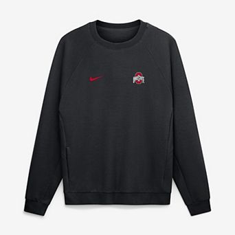 Men's Nike Black Ohio State Buckeyes Premium Performance Raglan Dri-FIT Sweatshirt