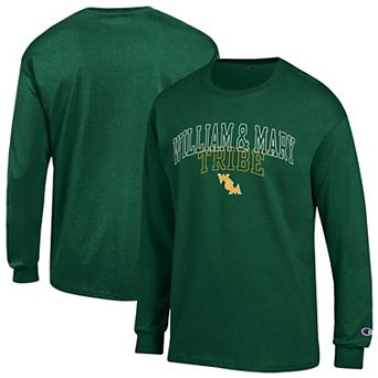 Men's Champion Green William & Mary Tribe Team Long-Sleeve T-Shirt