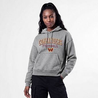 Women's Champion Gray Washington Commanders Triumph Tri-Blend Hoodie
