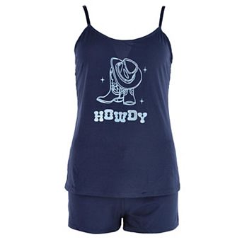 Spree Young Women's Cami Tank Top and Short Pajama Sleep Set