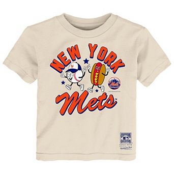 Toddler Mitchell & Ness Natural New York Mets Snack T-Shirt