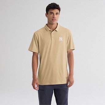Men's Fanatics Khaki New York Yankees Clutch Polo