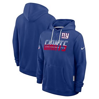 Men's Nike Royal New York Giants Sideline Standard Issue Top Prospect Dri-FIT Hoodie
