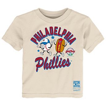 Toddler Mitchell & Ness Natural Philadelphia Phillies Snack T-Shirt