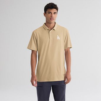 Men's Fanatics Khaki Los Angeles Dodgers Clutch Polo