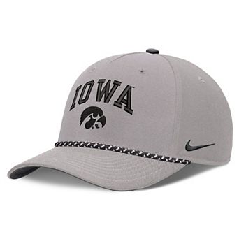 Unisex Nike Gray Iowa Hawkeyes Primetime Rise Rope Adjustable Hat
