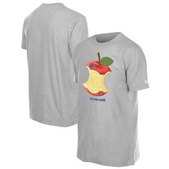 Men's New Era Gray New York Knicks Hometown Apple T-Shirt