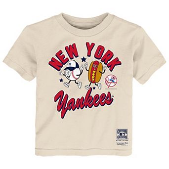 Toddler Mitchell & Ness Natural New York Yankees Snack T-Shirt