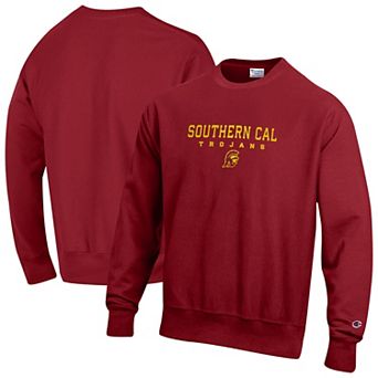 Men's Champion Cardinal USC Trojans Relentless Reverse Weave Sweatshirt