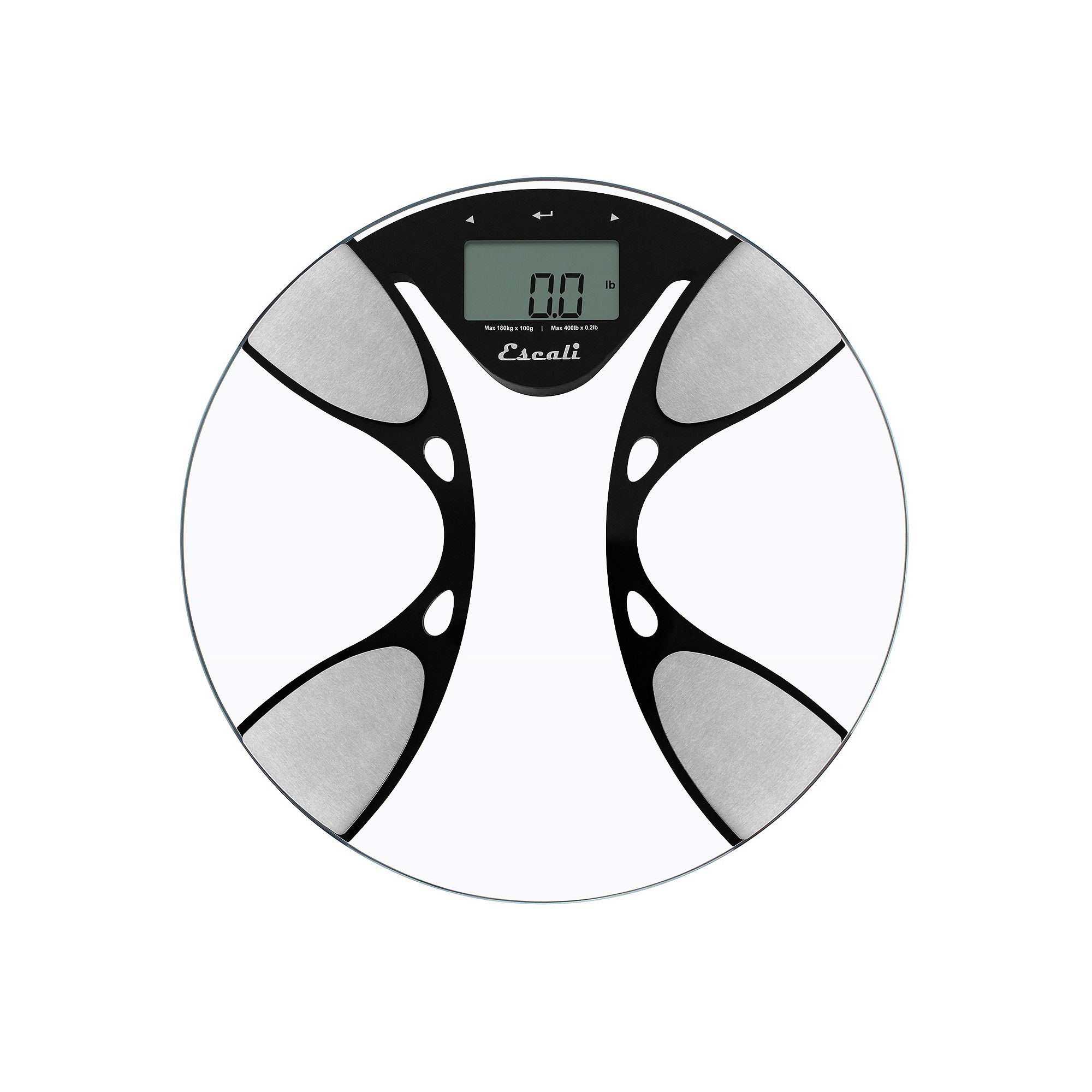 Escali Glass Body Fat and Body Water Digital Bathroom Scale, Multicolor