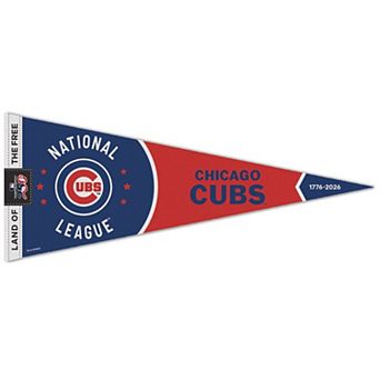 "WinCraft Chicago Cubs 12"" x 30"" America 250 Premium Pennant"