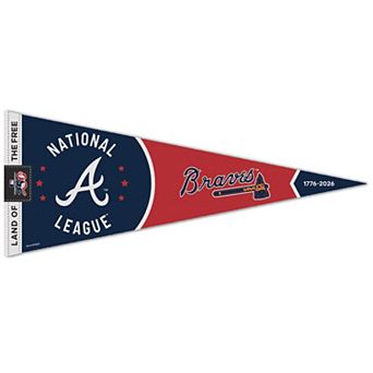 "WinCraft Atlanta Braves 12"" x 30"" America 250 Premium Pennant"