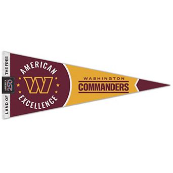 "WinCraft Washington Commanders 12"" x 30"" America 250 Premium Pennant"