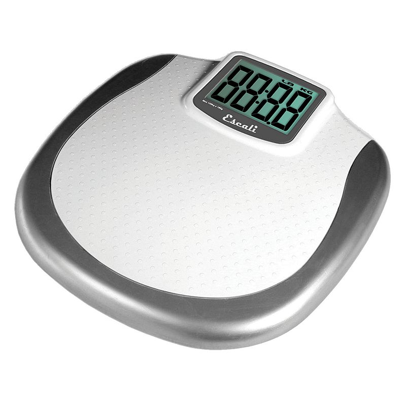 Escali Extra Large Display Digital Bathroom Scale, Multicolor