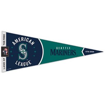 "WinCraft Seattle Mariners 12"" x 30"" America 250 Premium Pennant"
