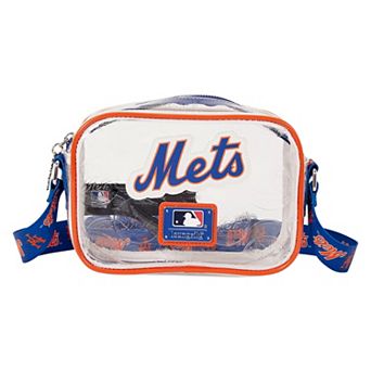 Loungefly New York Mets Clear All Over Logo Crossbody Bag