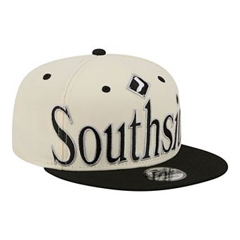 Men's New Era Cream Chicago White Sox Oversized Slogan 9FIFTY Snapback Hat