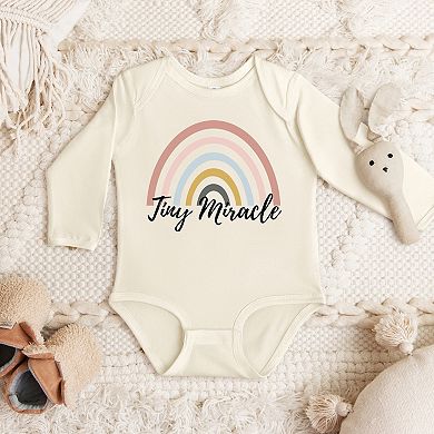 Tiny Miracle Rainbow - Infant Long Sleeve Bodysuit